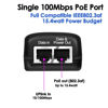 Picture of 48V PoE Injector Adapter Power Supply, 10/100Mbps IEEE 802.3af Compliant for Most Cisco Polycom Aastra Ubiquiti Unifi IP Cameras, IP Phones, 2 Pack