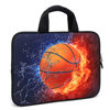 Picture of 11" 11.6" 12" 12.1" 12.5" inch Laptop Carrying Bag Chromebook Case Notebook Ultrabook Bag Tablet Cover Neoprene Fit Samsung Google Acer HP DELL Lenovo Asus (11 11.6 12.1 12.2 inch, Basketball)