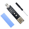 Picture of ELUTENG M.2 to USB Adapter M.2 NVME/NGFF Hard Drive USB3.1 Gen2 10Gbps USB to NVME PCI-E Converter Reader M Key & B+M Key Support UASP for 2280 2260 2242 2230 SSD (M.2 NVME&NGFF)