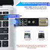 Picture of ELUTENG M.2 to USB Adapter M.2 NVME/NGFF Hard Drive USB3.1 Gen2 10Gbps USB to NVME PCI-E Converter Reader M Key & B+M Key Support UASP for 2280 2260 2242 2230 SSD (M.2 NVME&NGFF)