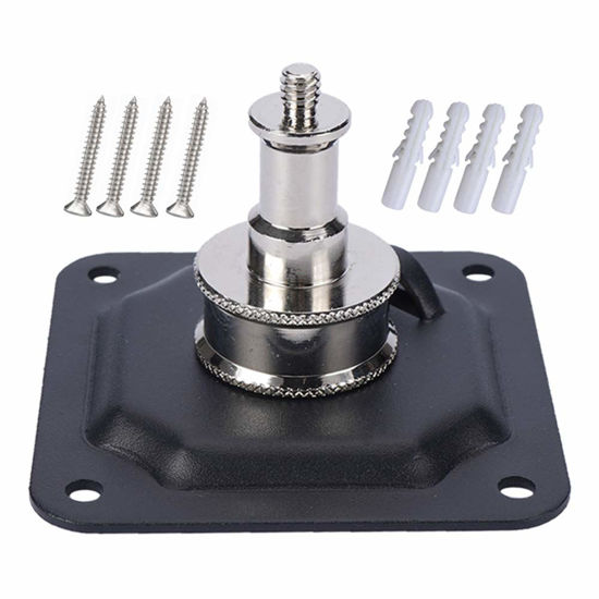 Picture of Light Wall and Ceiling Mount with 5/8" Stud and 1/4" Thread with Screws for Photo Studio Video Flash Strobe Photography