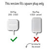 Picture of Dot Genie [Square Plug ONLY 2018-2021: Dot 3rd Gen Wall Mount | The Original Outlet Hanger | No Muffled Sound | Exposed Speaker Grill, Mics, and Lights (Black & White, 2-Pack)