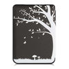 Picture of kwmobile Case Compatible with Kobo Clara HD - Case PU e-Reader Cover - Girl Tree Swing White/Black