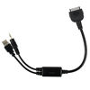 Picture of BMW iPod AUX Y cable adapter, Car Audio Music Interface to 3.5mm male jack & USB Cord for iPhone 4s