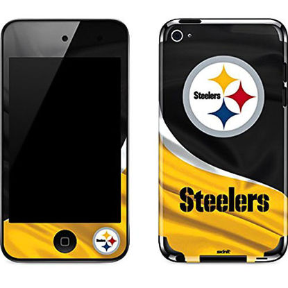 Picture of Skinit Decal MP3 Player Skin Compatible with iPod Touch (4th Gen) - Officially Licensed NFL Pittsburgh Steelers Design