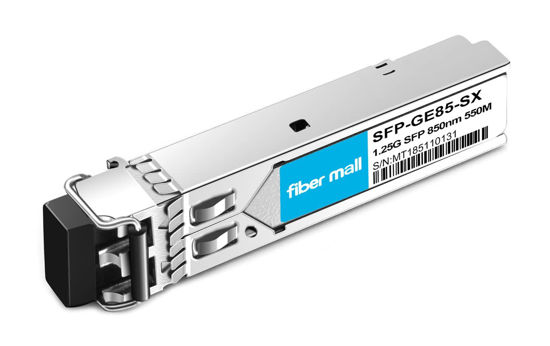 Picture of 1G SFP SX for Juniper QFX-SFP-1GE-SX EX-SFP-1GE-SX SRX-SFP-1GE-SX 1000BASE-SX Multi Mode Mini GBIC SFP 850nm 550m DOM Transceiver Module