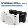 Picture of Easy Hood Camera Case for Sony ZV-1 Camera Removable Lens Cover,Anti-Scratch Silicone Soft Camera Case Compatible with Sony ZV-1 ZV1 Camera(White)