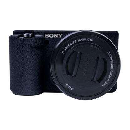 Picture of Easy Hood Sony ZV-E10 Camera Case Protects Camera from Scratches and Friction with its Soft Silicone Material(Black)