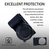 Picture of Easy Hood Sony ZV-E10 Camera Case Protects Camera from Scratches and Friction with its Soft Silicone Material(Black)