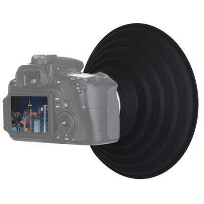 Picture of Silicone Lens Hood for Diameter 50-70mm Lens, Anti-Reflective Collapsible Reversible Lens Shade for Nikon Canon Sony Camera Lens, Blocks Unnecessary Reflection and Glare