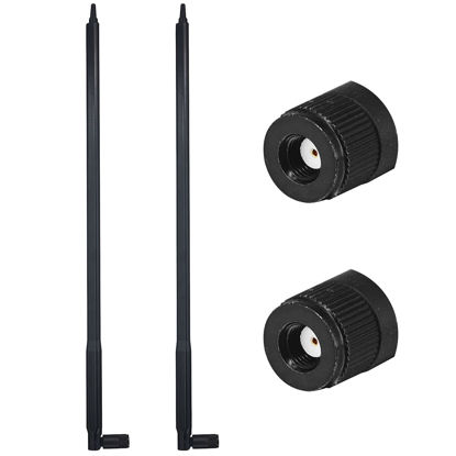 Picture of Kaunosta 2.4 GHz 22dBi WiFi Antenna for Wireless Network Router, USB Adapter, PCI PCIe Cards, IP Camera (2-Pack)