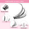 Picture of 280 Pcs Individual Lashes 20D-D-0.07-10 Cluster Lashes 10D 20D C D Curl Wispy Lashes Bottom Lashes DIY Lashes At Home（20D-D-0.07-10）