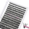 Picture of 280 Pcs Individual Lashes 40D-D-0.07-10 Cluster Lashes 10D 20D C D Curl Wispy Lashes Bottom Lashes DIY Lashes At Home（40D-D-0.07-10）