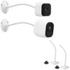 Picture of Mippko 2 Pack Camera Flexible Wall Mount Holder Compatible with Arlo/Blink/Reolink/Nest/Wyze/SimpliSafe Camera,Adjustment 8 inch Long Gooseneck Arm with Metal Base,1/4"-20 Threaded Screw,White