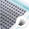 Picture of DIY Eyelash Extension Lash Clusters 120 Clusters False Eyelash 3D Effect Individual Natural Lashes Set at Home Eyelash Extension Kit Lashes Pack Volume Mixed