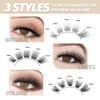 Picture of DIY Eyelash Extension Lash Clusters 120 Clusters False Eyelash 3D Effect Individual Natural Lashes Set at Home Eyelash Extension Kit Lashes Pack Volume Mixed