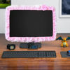 Picture of ALHBEJT Computer Monitor Cover with Lovely Cute Elastic Pen Pocket Bow-knot TV LCD Screen Monitor Decoration Dust Cover Protector, lace fabric (17''-22''，Pink)