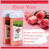 Picture of Roll On Wax Kit for Hair Removal, Rose Soft Wax Roller Kit for Women Men Waxing with 100 Wax Strips + 10 Pre Clean Wipes and 20 After Oil Bag, Depilatory Wax Warmer for Sensitive Skin at Home