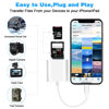 Picture of Sd Card Reader for iPhone iPad Camera,Dual Card Slot Memory Card Reader Supports SD and TF Card Trail Camera Viewer Sd Card Adapter Portable Micro Sd Card Reader No Application Required Plug and Play