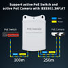 Picture of 1 in 2 Out Outdoor Waterproof Poe Extender, 10/100Mbps, Extends 250m for Total Distance Up to 350m, IEEE802.3af/at for PoE Switch/Injector and Security POE Camera Over Cat5/6 Cable