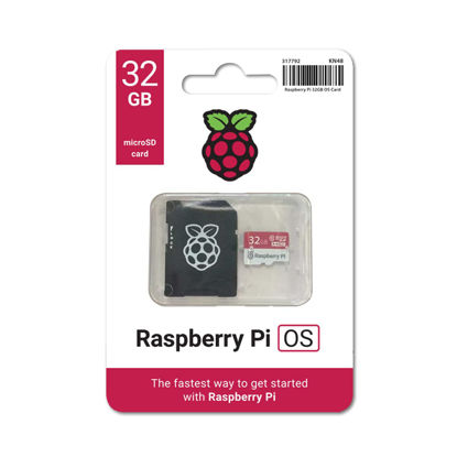 Picture of Raspberry Pi OS 32GB Micro SD Card, Compatible with All Pi Models, Web Browsing Gaming E-Mail with Your RPI Board Like a Desktop