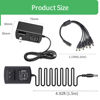 Picture of [UL Certified] AC to DC 12V 3A Power Supply Adapter with 6 Way Splitter Cable for CCTV Security Camera DVR NVR Led Strip UL Listed FCC