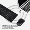 Picture of Wireless Keyboard Mouse Combo, Energy Saving Silent Ultra - Thin Full Sized Wireless Keyboard Mouse 3 Level DPI Adjustable Mouse for Computer, Laptop and Desktop