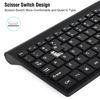 Picture of Wireless Keyboard Mouse Combo, Energy Saving Silent Ultra - Thin Full Sized Wireless Keyboard Mouse 3 Level DPI Adjustable Mouse for Computer, Laptop and Desktop