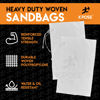 Picture of Empty Sand Bags, with Ties - White 14" x 26" Heavy Duty Woven Polypropylene, UV Sun Protection, Dust, Water and Oil Resistant - Home and Industrial - Floods, Photography and More (Bundle of 10)