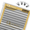 Picture of QUEWEL Lash Clusters 320Pcs Cluster Lashes 30D+40D D Curl Lash Clusters Mix9-16mm Individual Eyelashes Clusters Wispy DIY Eyelash Extension Thin Band Soft to Use at Home (30D+40D D Mix9-16)