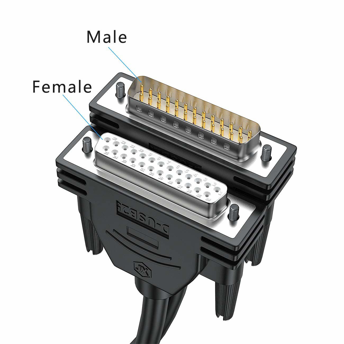 Getuscart Juxinice Db25 Male To Female Cable 6ft Db25 Extension Cable Double Shielded With 5702