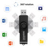 Picture of DEEKOO Flash Drive 16GB Thumb Drives Memory Sticks Jump Drive 5Pack 16GB USB 2.0 Flash Drives Mixed Colors: Black Red Blue Purple Green