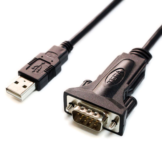 Picture of Tera Grand - Premium USB 2.0 to RS232 Serial DB9 Adapter Cable 3 Feet - Built with FTDI Chipset and Male Thumbscrews. This Cable is NOT Used for VGA Monitor.