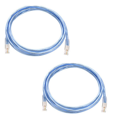 Picture of Beszin 2-Pack RJ11 7Ft Shielded Modem Cable for High Speed DSL Internet, for Broadband DSL Modems, High Speed Data Transfer, Home DSL Ethernet Phone Jack Cable