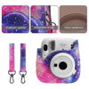 Picture of Camera Case Compatible with Fujifilm Instax Mini 11/ 9/ 8/ 8+ Instant Camera with Adjustable Strap and Pocket (Spotted starry sky)