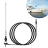 Picture of Marine Radio Antenna, JSZAAHZ Boat Radio Antenna Replacement Universal AM FM Mast Flexible Radio Antenna Yacht Pontoon Golf Cart ATV UTV RV Excavator Tractor RVR Car Stereo Radio Antenna