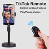 Picture of Bluetooth Remote & Page Turner Control - Can Also Use to Scroll Videos for Tiktok and Control to Play/Pause The Video - It Can Work with Most Cellphones/Tablets (Andriod 8.0+ and iOS 6.0+)