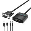 Picture of VENTION VGA to HDMI Adapter with Audio, 1.5FT (PC VGA Source Output to TV/Monitor with HDMI Connector), 1080P VGA to HDMI Converter Cable for Computer, Desktop, Laptop, PC, Monitor, HDTV