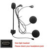 Picture of FreedConn 5 Pin Interchangeable Hard Mic and Soft Mic Speakers T-MAX, New VersionTCOM-SC T-COMVB Helmet Communication System [5-Pin Headphone Micro USB Interface]