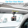 Picture of PellKing Car Sun Visor Mount VLOG/Video Holder for iPhone Samsung Cell Phone GoPro Insta360 X3 X2 X RS R AKASO DJI Osmo Action 3 2 Camera and Accessories