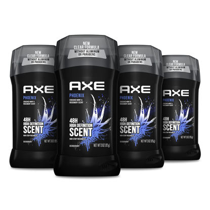 Picture of AXE Phoenix Deodorant 48H Odor Protection Crushed Mint & Rosemary Aluminum Free Deodorant for Men 3oz 4 Count