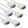 Picture of DaFuRui 5ft/1.5m RS232 Cable， 3Pack White DB9 RS232 Male to Female Serial Cable Straight Through Adapter Wire for Connect Various Serial Interface Devices