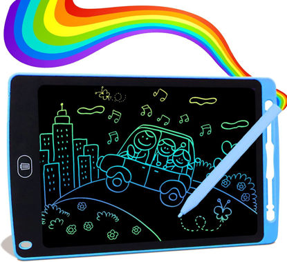 Picture of LCD Writing Tablet,8.5 Inch Electronic Writing Board with Memory Lock Button, Environment Friendly Drawing Pad, for Kids and Adults at Home,School and Office (Blue)