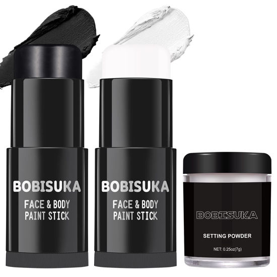 BOBISUKA White Face and Body Paint,Professional Oil Based Creamy