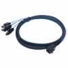 Picture of EDIMS Internal HD Mini SAS SFF-8643 to 4 SATA Forward Breakout Cable Used for Raid Card SFF-8643 Controller,3.3FT