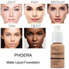 Picture of 2Pack PHOERA Foundation,Flawless Soft Matte Liquid Foundation Oil Control Concealer Durable Waterproof 24 Hour Foundation Makeup。 (109-Mocha)