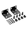 Picture of PhyinLan Rack Mount Kit for 17.3 inch Switches, Adjustable Rack Ears for Buffalo Tech, Cisco, NETGEAR,Dell, D-Link, Linksys and TRENDnet Products, Adjustable Hole Distance 14-29mm