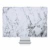 Picture of MOSISO Monitor Dust Cover 22, 23, 24, 25 inch Anti-Static Dustproof LCD/LED/HD Panel Case Computer Screen Protective Sleeve Compatible with iMac 24 inch, 22-25 inch PC, Desktop and TV, White Marble