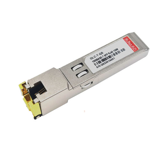 Picture of QSFPNESE 1000BASE-T SFP RJ45 Copper Transceiver up to 100m Over Cat 5 Cable,Compatible with Cisco GLC-T/SFP-GE-T, Meraki, Mikrotik, Ubiquiti, Netgear,TP-Link and Other Open switches