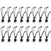 Picture of SLOW DOLPHIN Backdrop Background Muslin String Clips Holder Multifunctional for Photo Video Photography Studio 16 Pack, Black